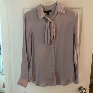 Banana republic satin tie neck blouse